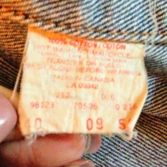 🎉🎉🎉 HP B192 Vintage Levi's Denim Trucker Jacket 40 🎉🎉🎉 - Picture 5 of 7